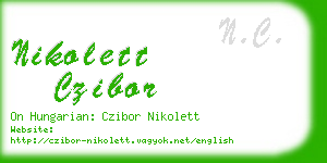 nikolett czibor business card